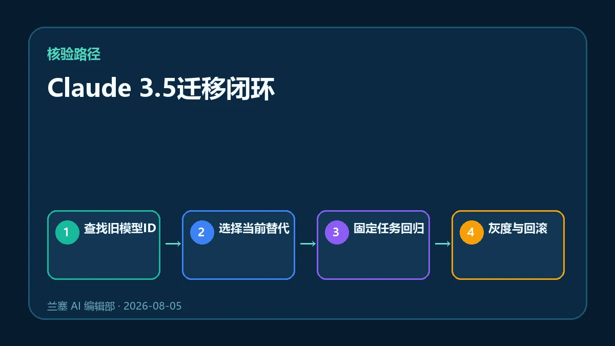 Claude 3.5迁移闭环的四步核验图
