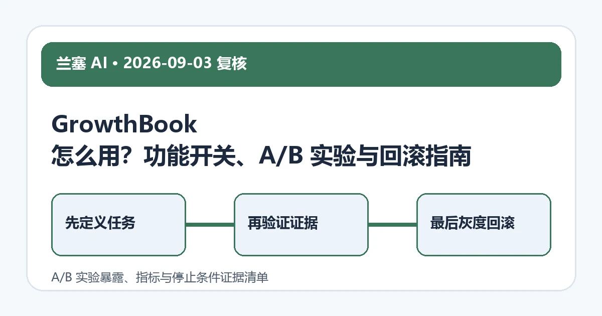 A/B 实验暴露、指标与停止条件证据清单