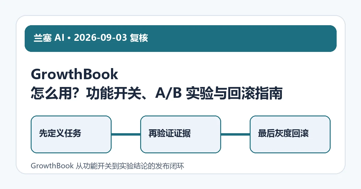 GrowthBook 从功能开关到实验结论的发布闭环